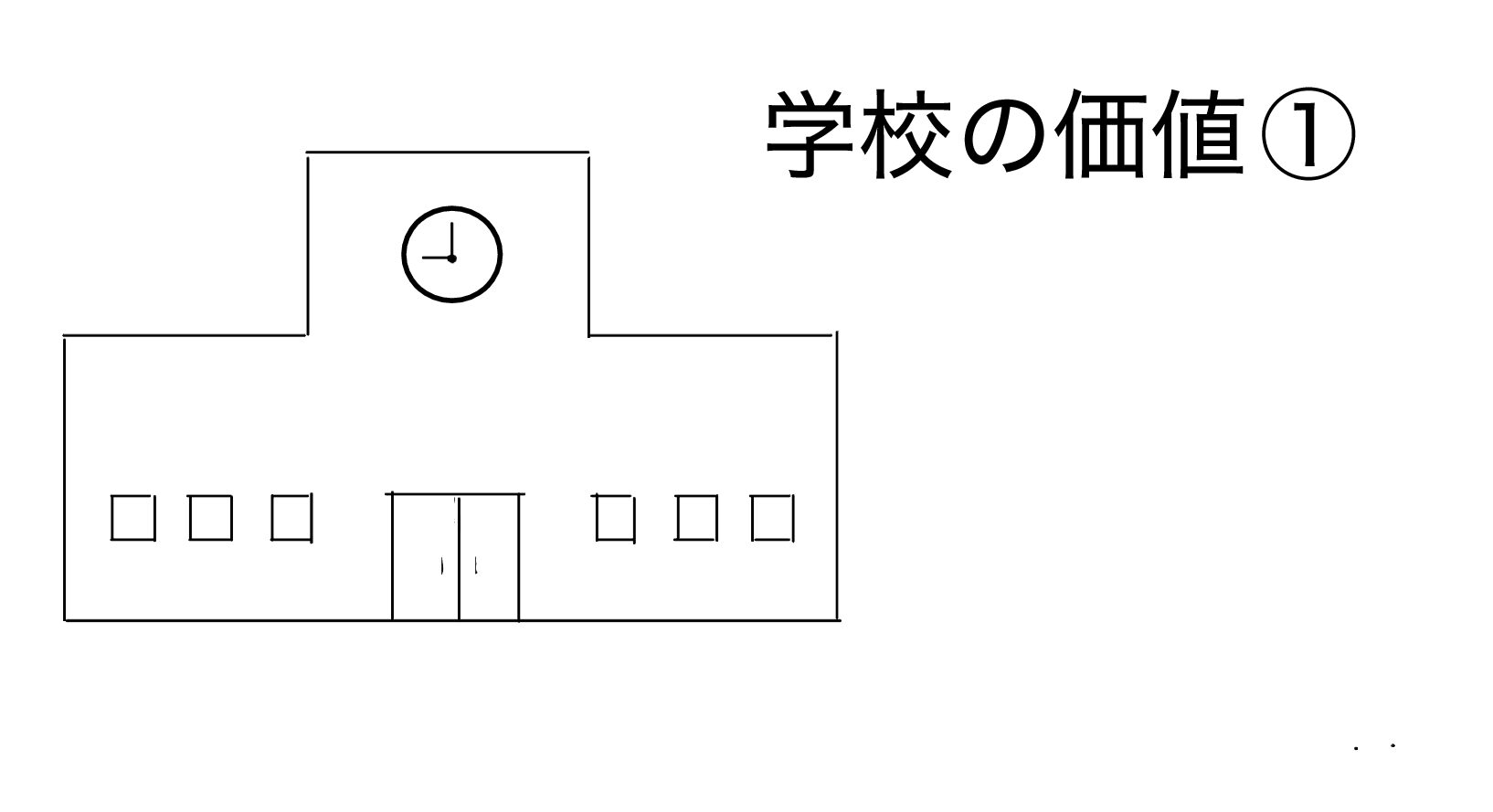 ”学校”の価値①～正直、勉強だけでいいと思った理由